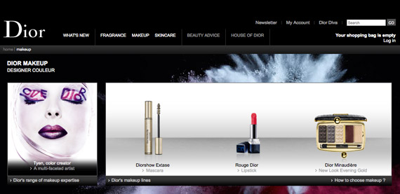 Dior.com Launches New Beauty Shopping Section