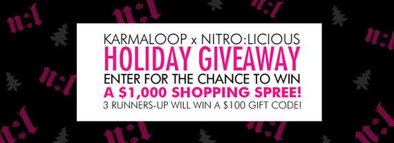 nitro:licious x Karmaloop Holiday Giveaway