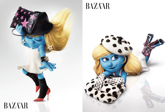 Smurfette for Harper’s Bazaar