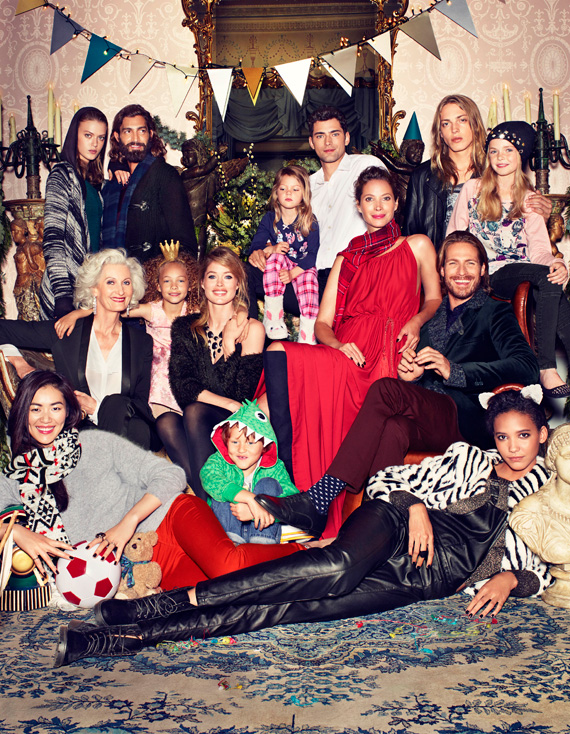 H&M Holiday 2013 Campaign ft Christy Turlington