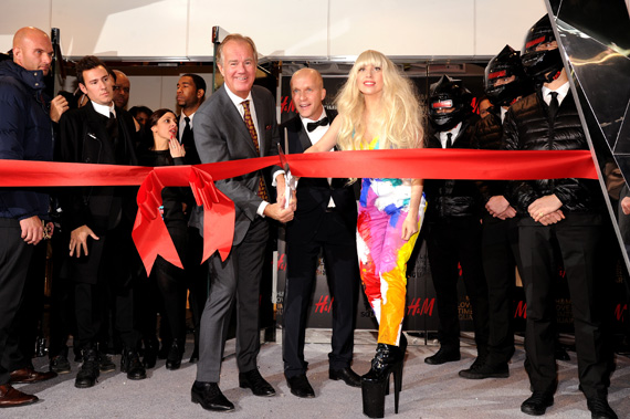 Lady Gaga x H&M Times Square NYC Opening Event