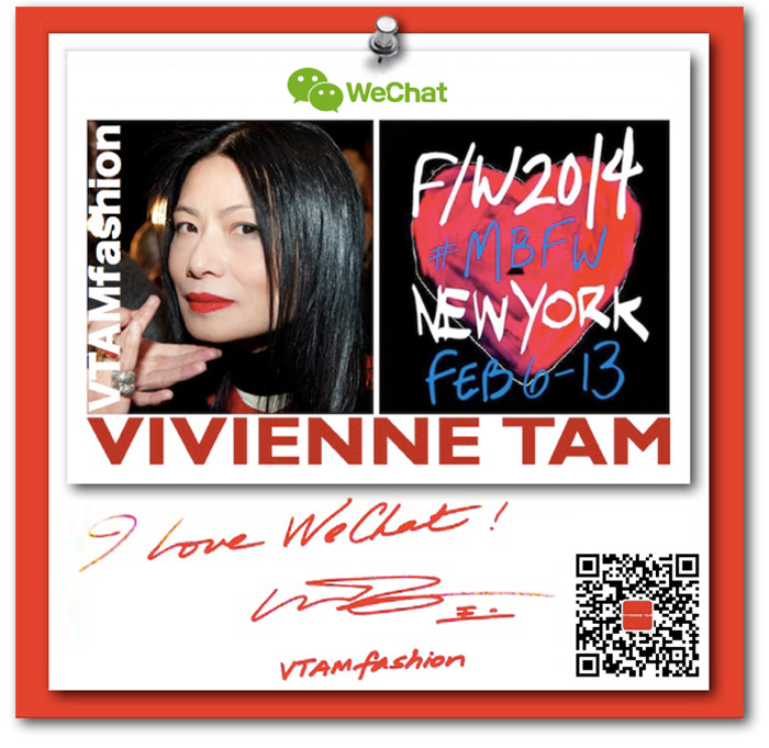 Vivienne Tam x WeChat for Mercedes Benz Fashion Week Fall 2014