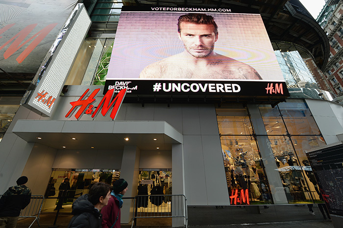 David Beckham lands in Japan after launching new H&M line