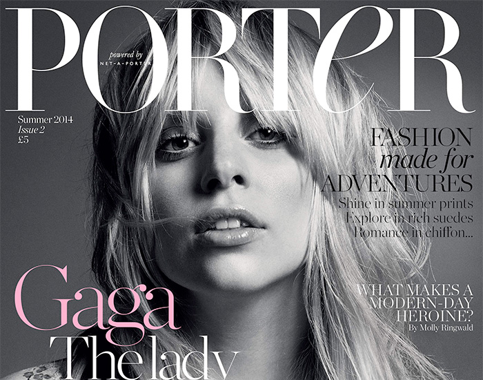 Lady Gaga Covers Porter Magazine