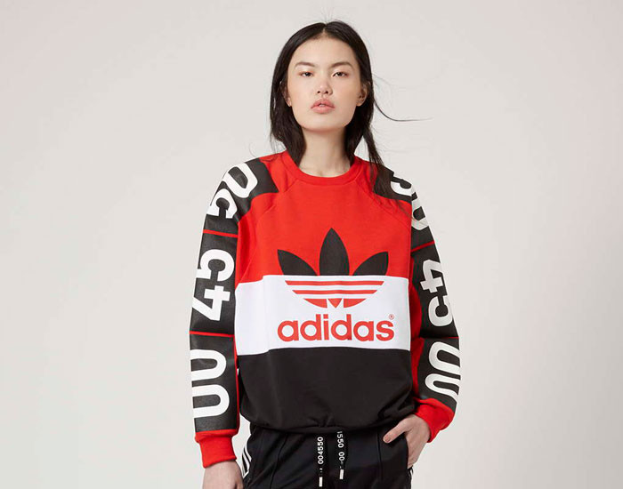 topshop adidas top