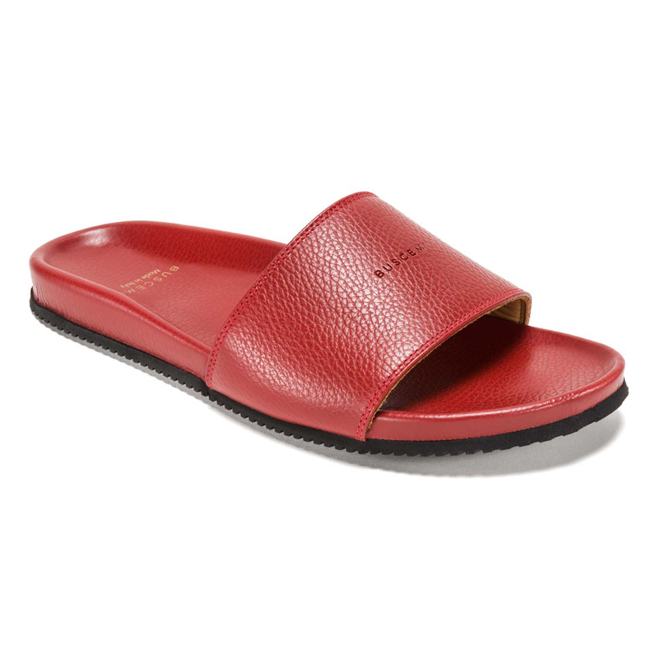 buscemi leather slippers