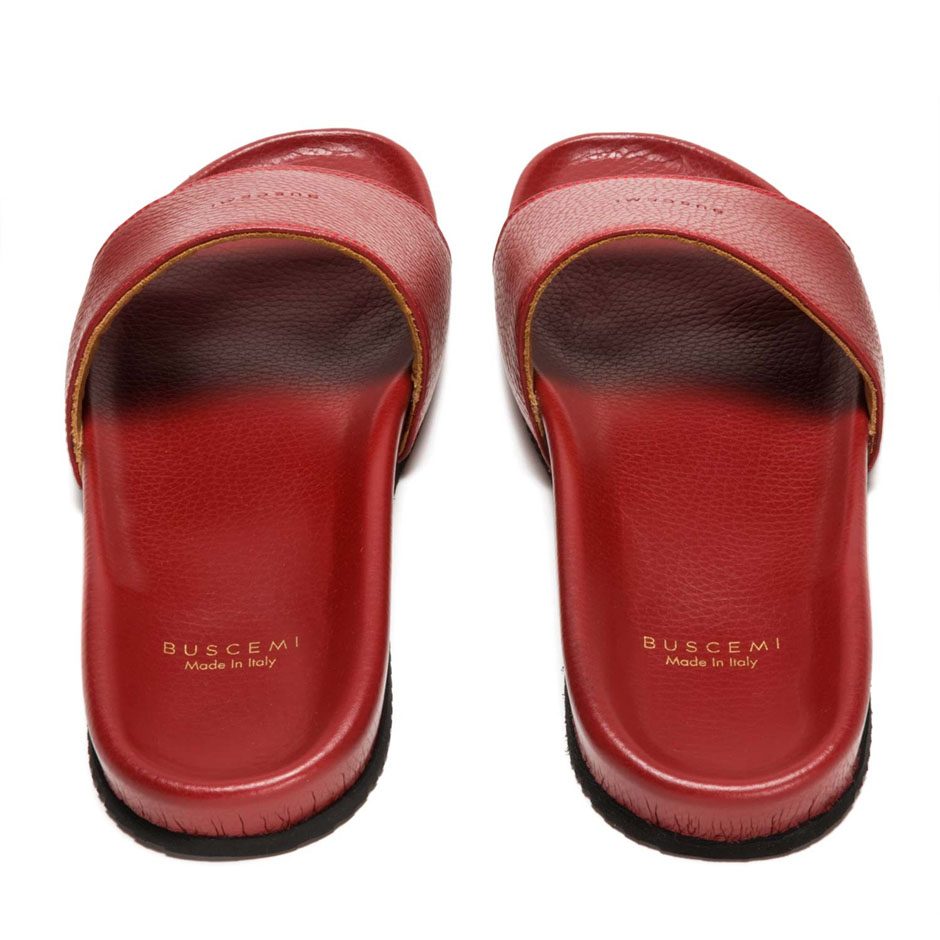 buscemi leather slippers