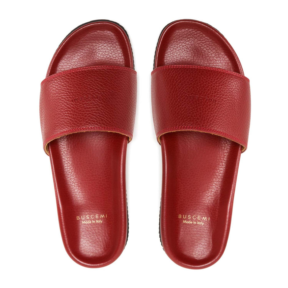 Buscemi Leather Slides