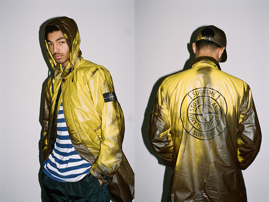 supreme stone island reflective compass