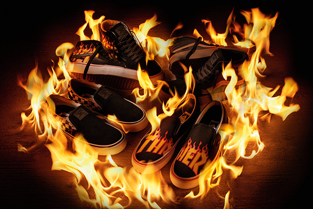Vans Launches Thrasher Magazine Collection featuring Iconic Flame Motif