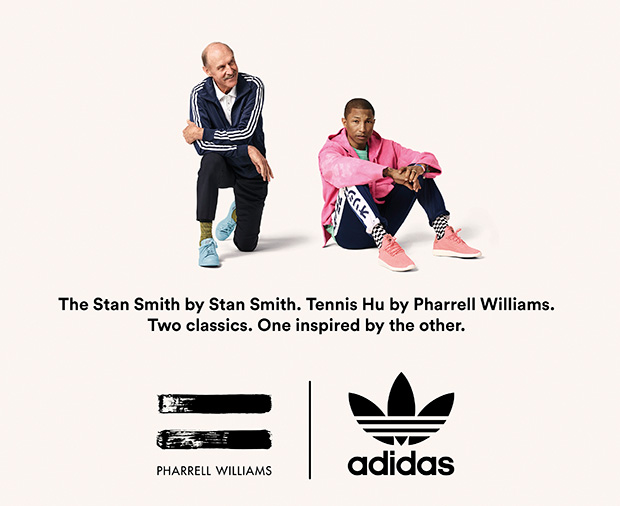 adidas Originals = PHARRELL WILLIAMS Introduce ‘Tennis Hu Icons’