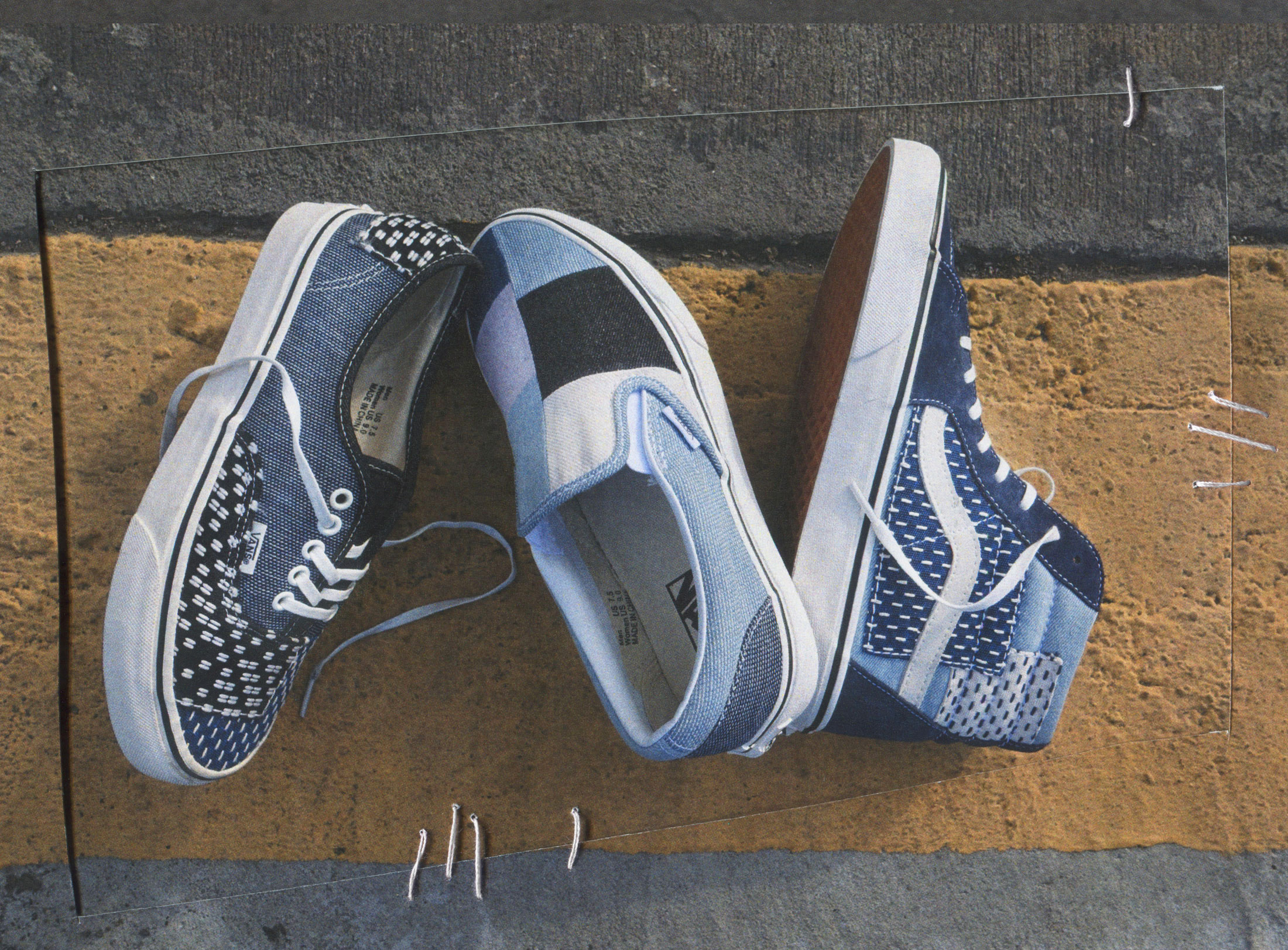 denim vans with patches