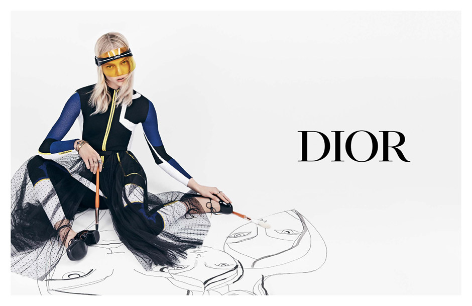The Dior Club 1 Logo Visor/Sunglasses is Perfect for Summer!
