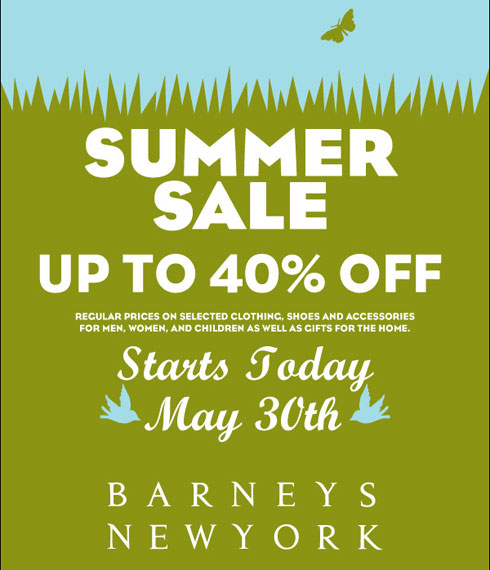 Barneys New York Summer Sale Starts Today!