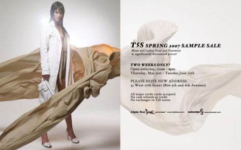 Sample Sales in NYC…May 23rd – June 4th
