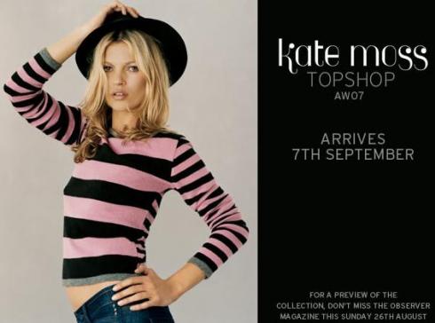 Kate Moss Topshop A/W ’07 Collection – Sep 7th!
