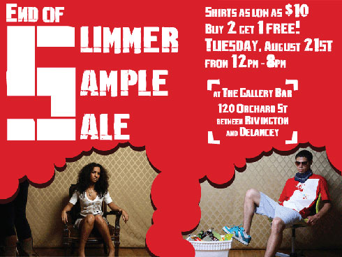 Kiser End of Summer Sample Sale – August 21st