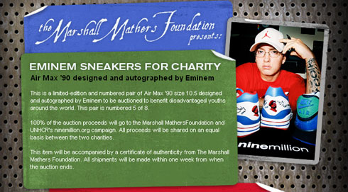 Eminem x Nike Air Max for Charity Auctions