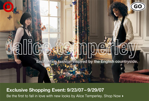Alice Temperley for Target – Exclusive Shopping Event