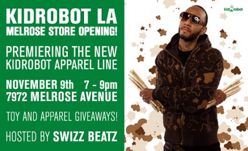Kidrobot LA Opens on Melrose – Nov 9th