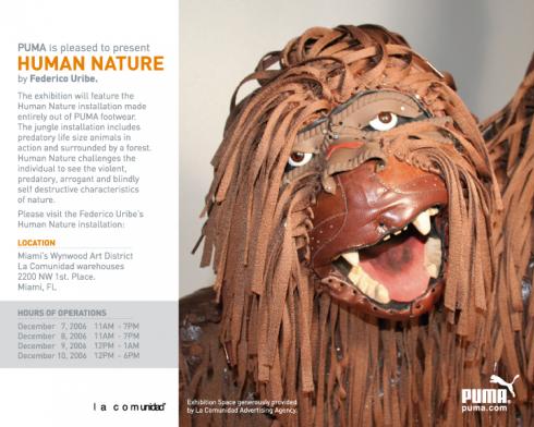 Art Basel 06 Miami: PUMA Presents Human Nature