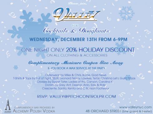 Valley Holiday Shopping & Cocktails!