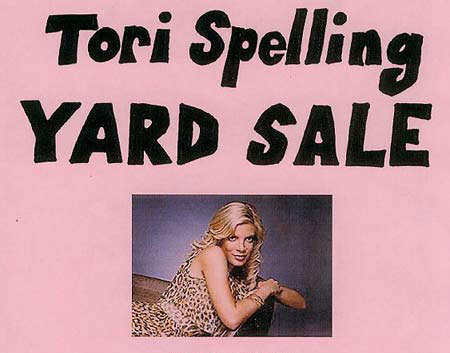Tori Spelling Yard Sale