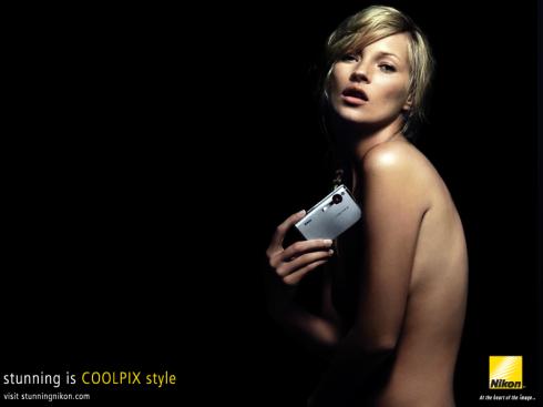 Sneak Peek: Kate Moss Nikon Coolpix S6 30s Ad